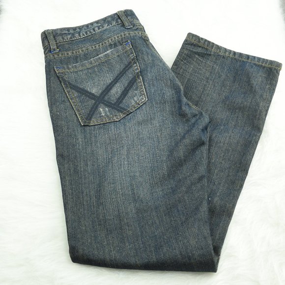 Kenneth Cole Reaction Men Jeans 30/30 Straight Leg - Picture 1 of 12
